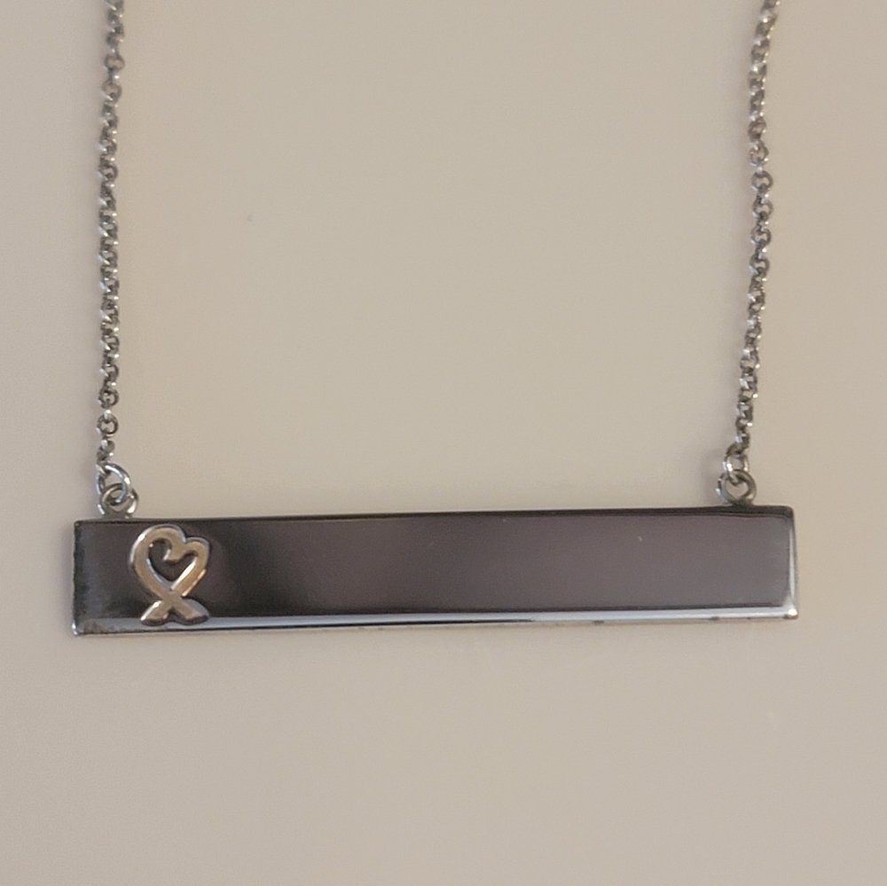 Tiffany & Co. Paloma Picasso Loving Heat Bar Pendant Necklace